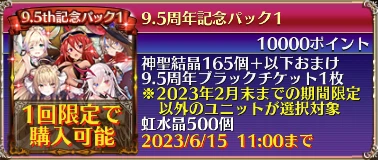 9.5周年記念パック1