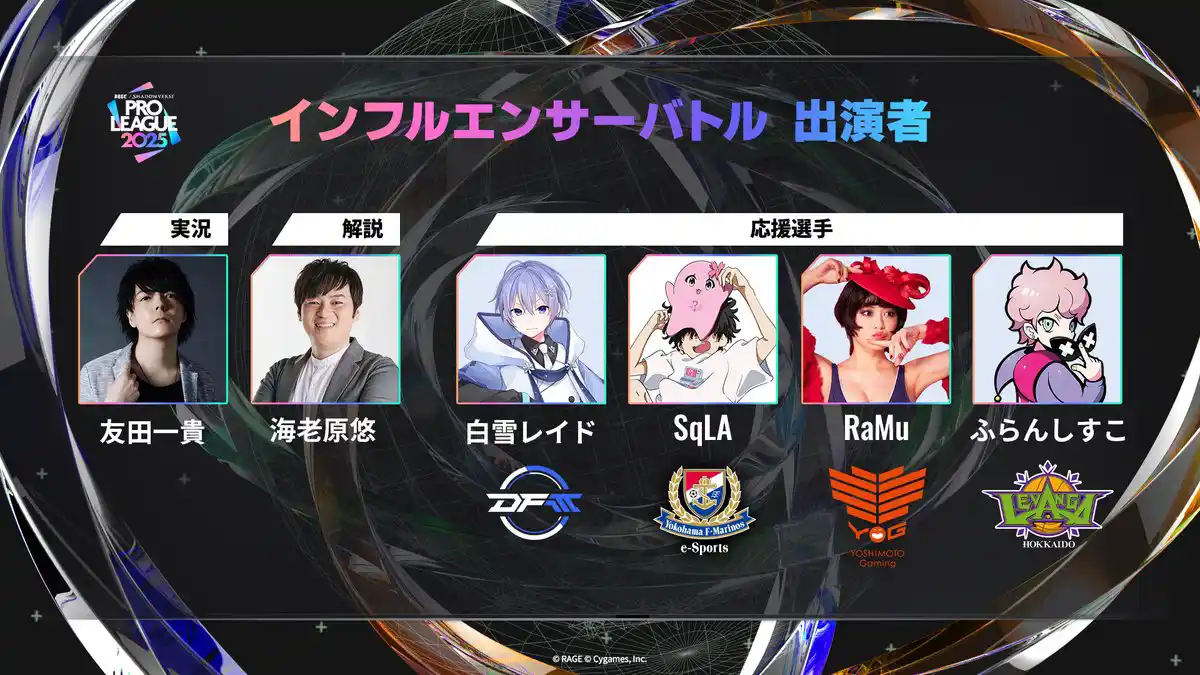 メンバー発表画像 メンバー発表画像