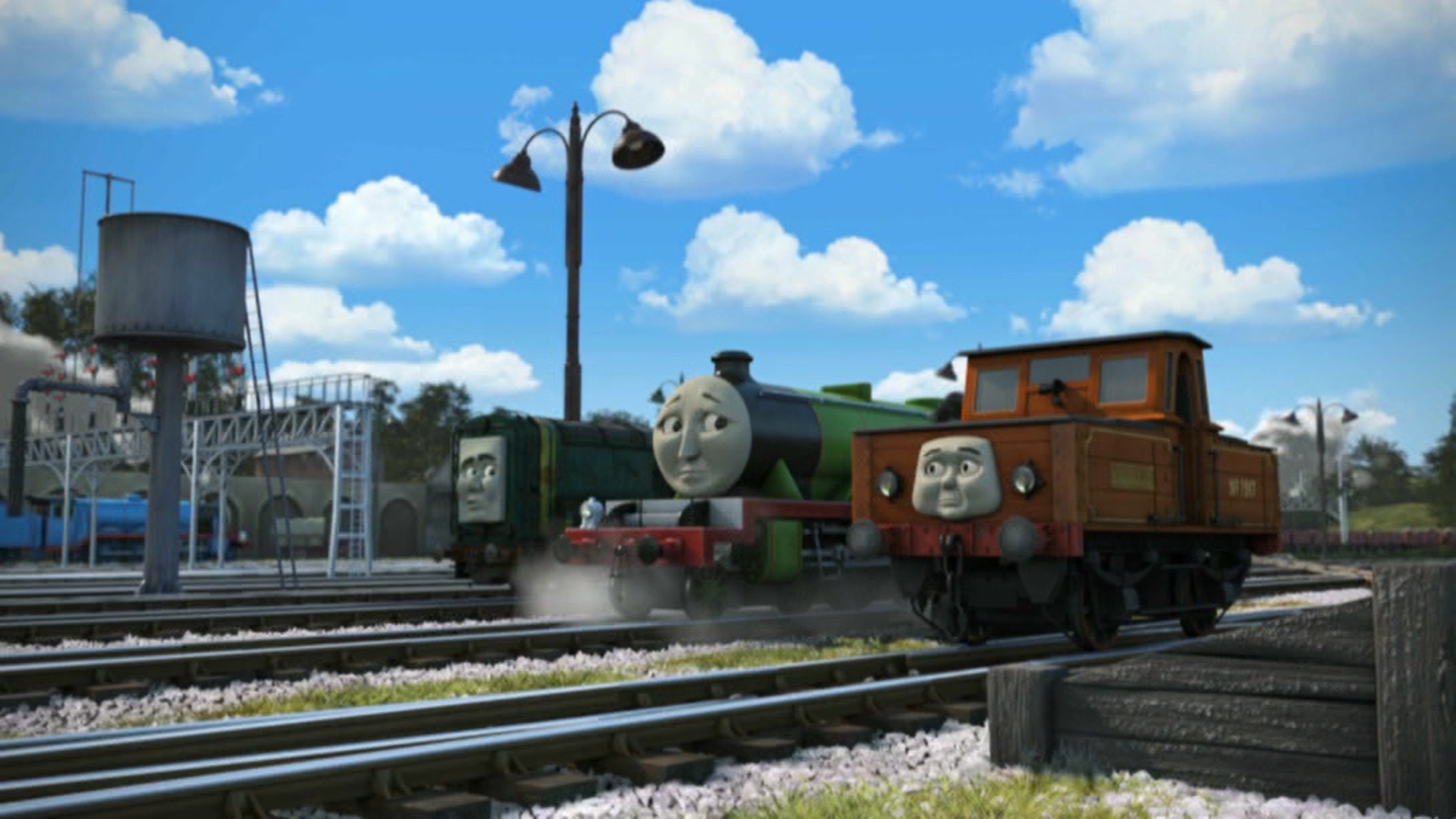 ナップフォード操車場でスタフォードとパクストン共にいるヘンリー