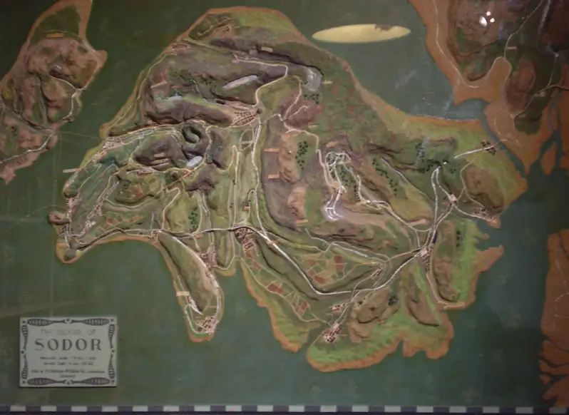 1952年に作られたソドー島の立体地図