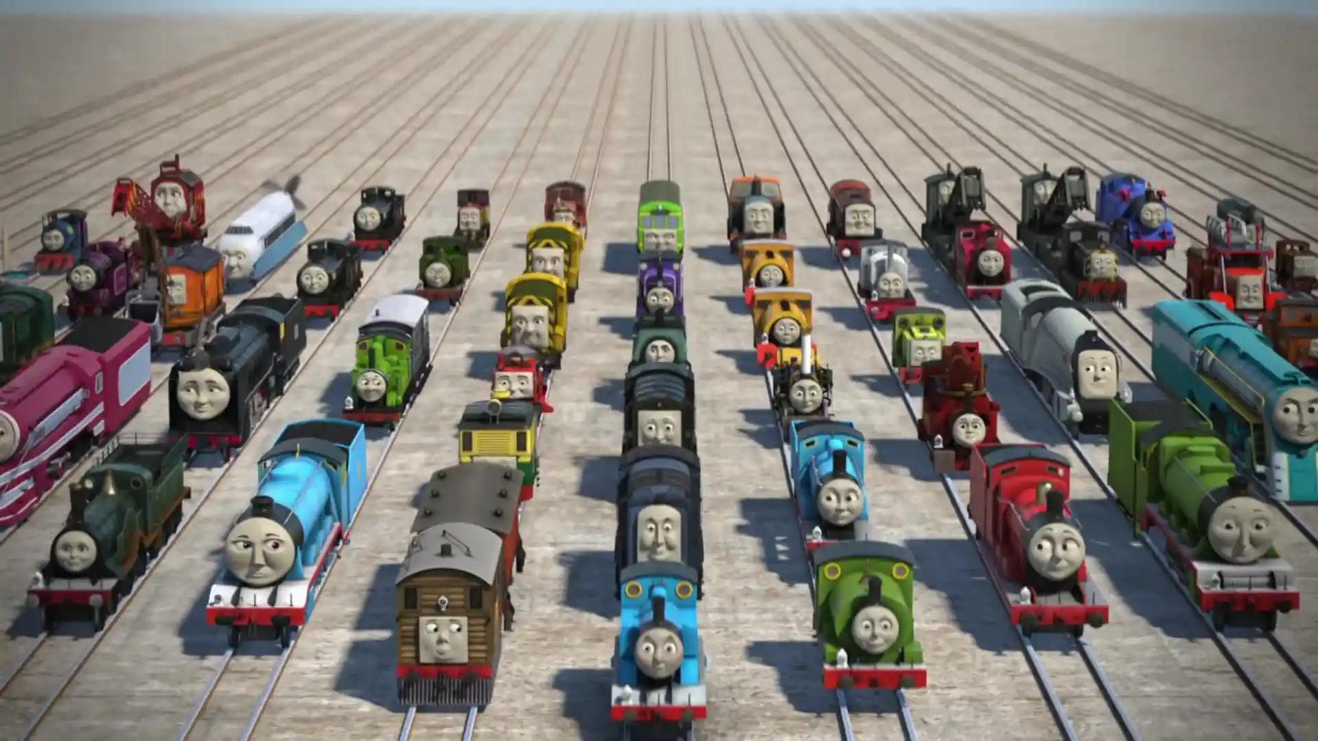 TV版のノース・ウェスタン鉄道の機関車