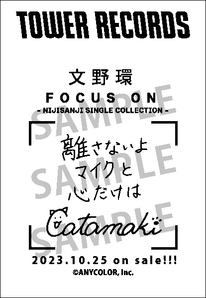 タワレコレシート 文野環