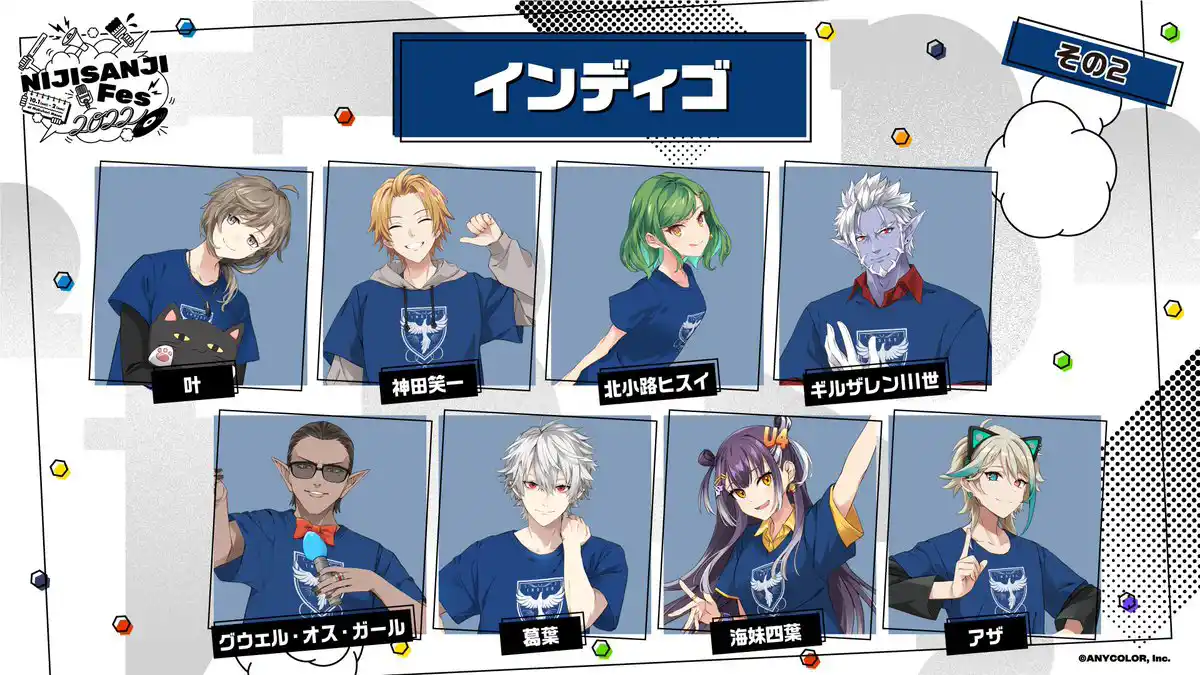 クラスTシャツインディゴ