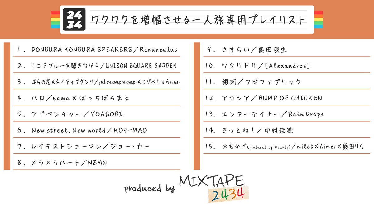受験会場までの道のりで聴くプレイリスト