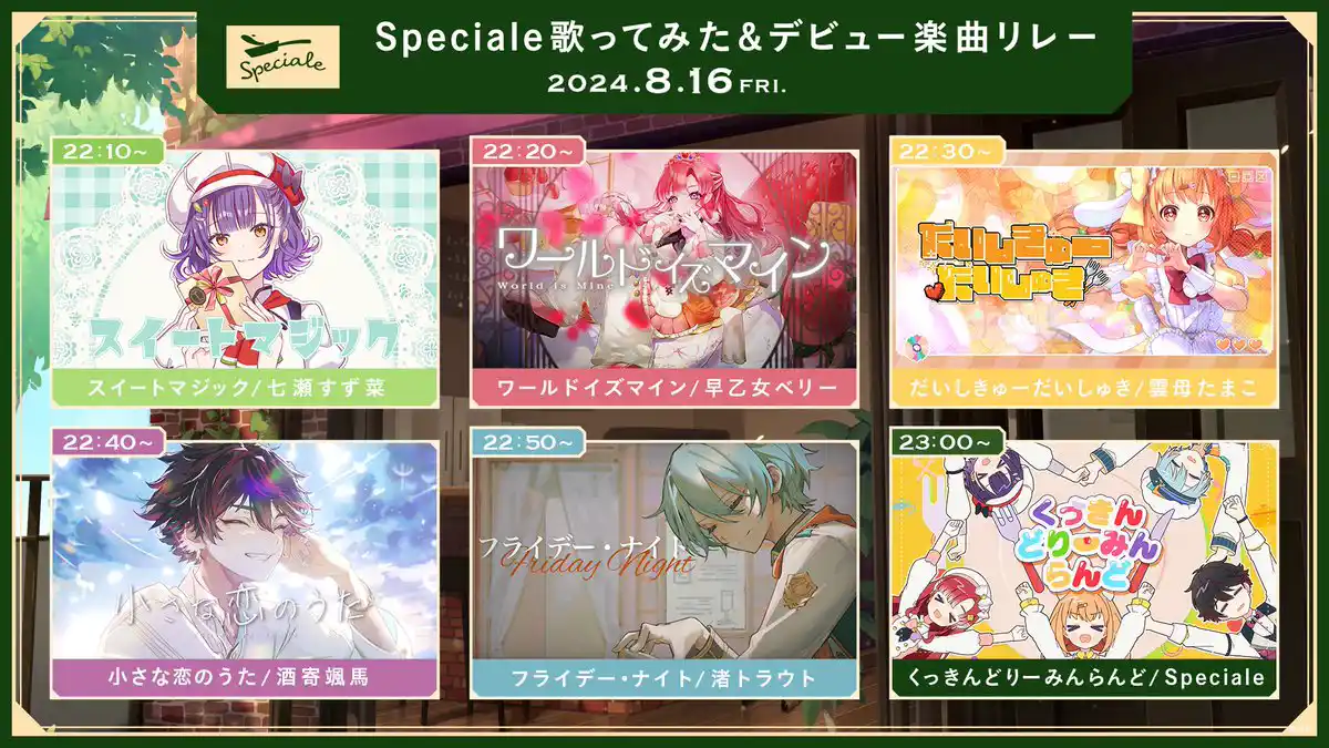 歌ってみたリレースケジュール