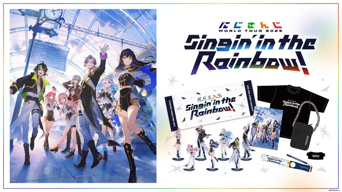 「にじさんじ WORLD TOUR 2025 Singin’ in the Rainbow！」ライブツアーグッズ