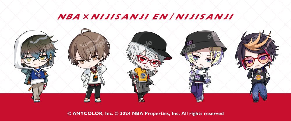 「NBA × NIJISANJI EN・にじさんじ Western」コラボ第2弾SDビジュアル