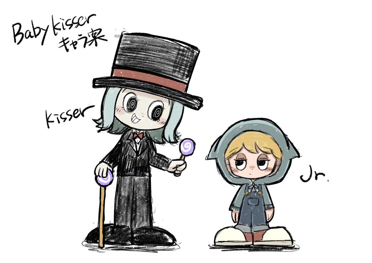 『Baby kisser』MV キャラクターデザイン案 『Baby kisser』MV キャラクターデザイン案
