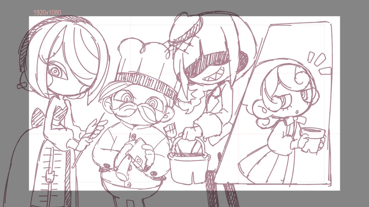 『熱狂 feat.Mori Calliope』 MVラフ 『熱狂 feat.Mori Calliope』 MVラフ