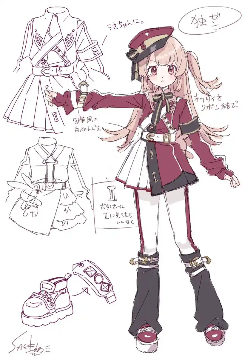 『名取さな』2ndLive "独ゼン者" ステージ衣装デザイン