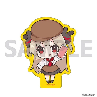 ダイカットステッカー「名取さな」03/コラボドリンクをオススメする名取さな