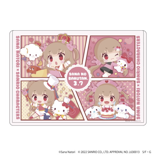 キャラクリアケース「名取さな×サンリオキャラクターズ」01/コマ割りデザイン