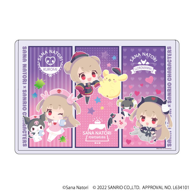 キャラクリアケース「名取さな×サンリオキャラクターズ」02/コマ割りデザイン