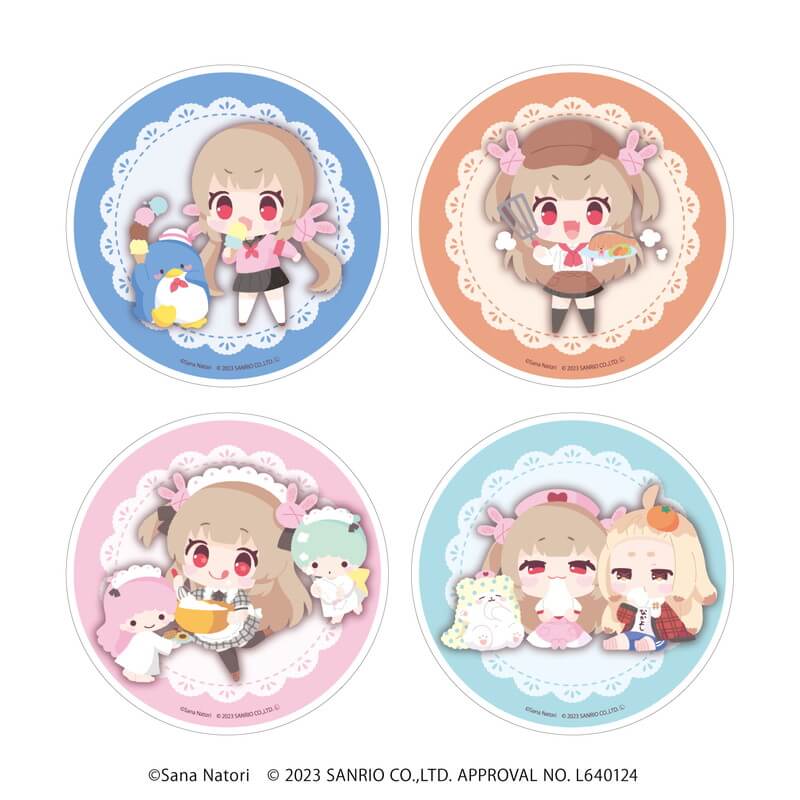 アクリルコースター「名取さな×サンリオキャラクターズ」01/コンプリートBOX(全4種)(ミニキャライラスト)