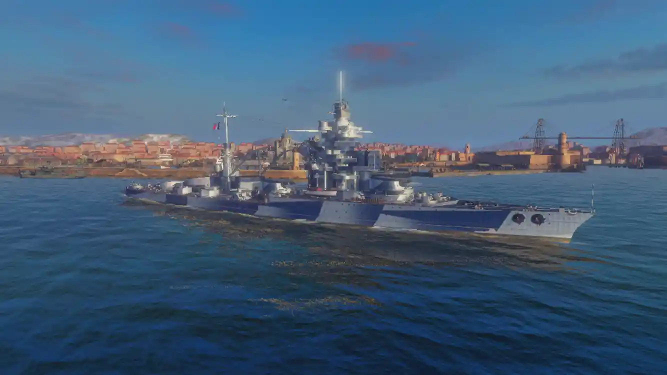 world of warships +blitz french battleship lyon