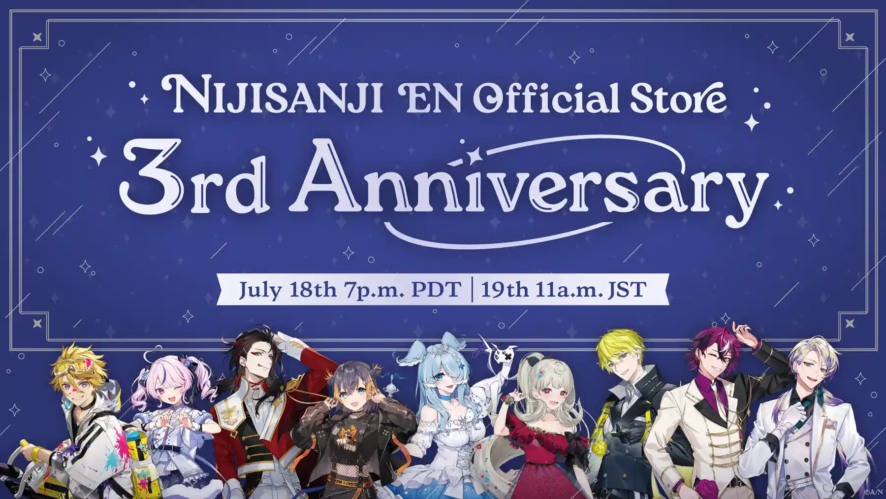 NIJISANJI EN Official Store 3rd Anniversary Campaign