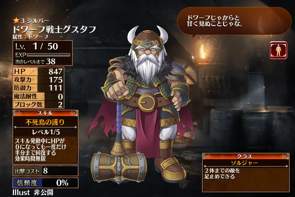 ドワーフ戦士グスタフ 千年戦争アイギス攻略 Wiki