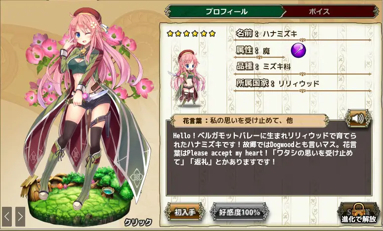 ハナミズキ Flower Knight Girl Wiki