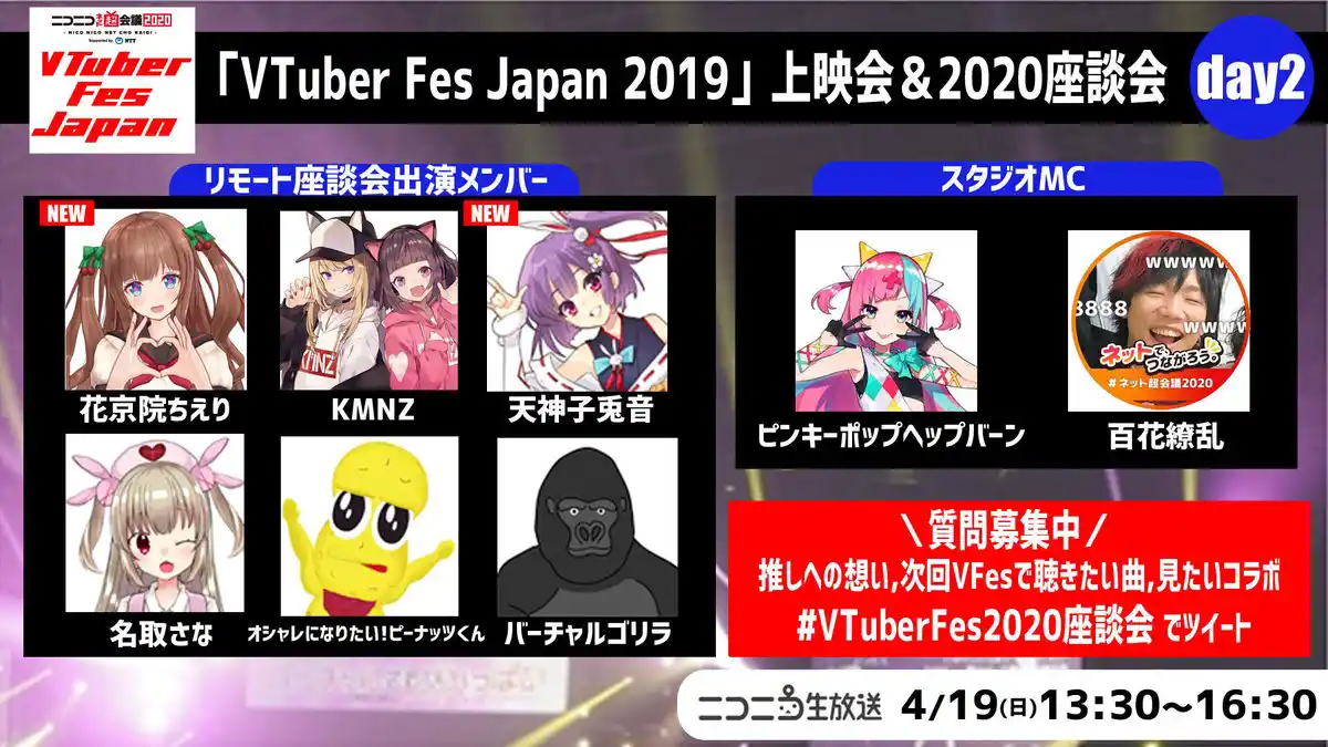VTuber Fes Japan 2019上映会＆2020座談会@ニコニコネット超会議2020