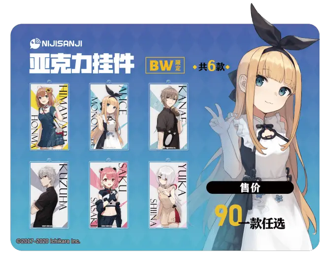 BILIBILI WORLD 2020 上海グッズ アクリルキーホルダー