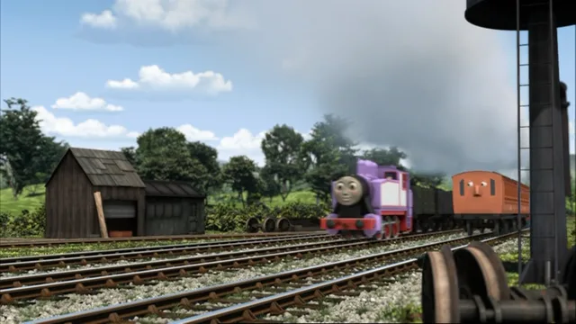 第13シーズンでクララベルと擦れ違う貨物列車を牽引しているロージー