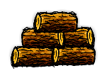 丸太の山/Stack of Logs