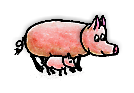 家畜のブタと子ブタ/Domestic Pig with Piglet