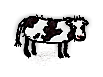満腹の家畜の子牛/Fed Domestic Calf