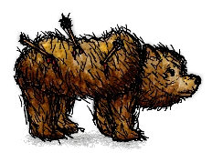 死にかけの撃たれたハイイログマ(3)/Dying Shot Grizzly Bear - 3