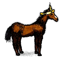 王冠をかぶった荒馬/Crowned Wild Horse