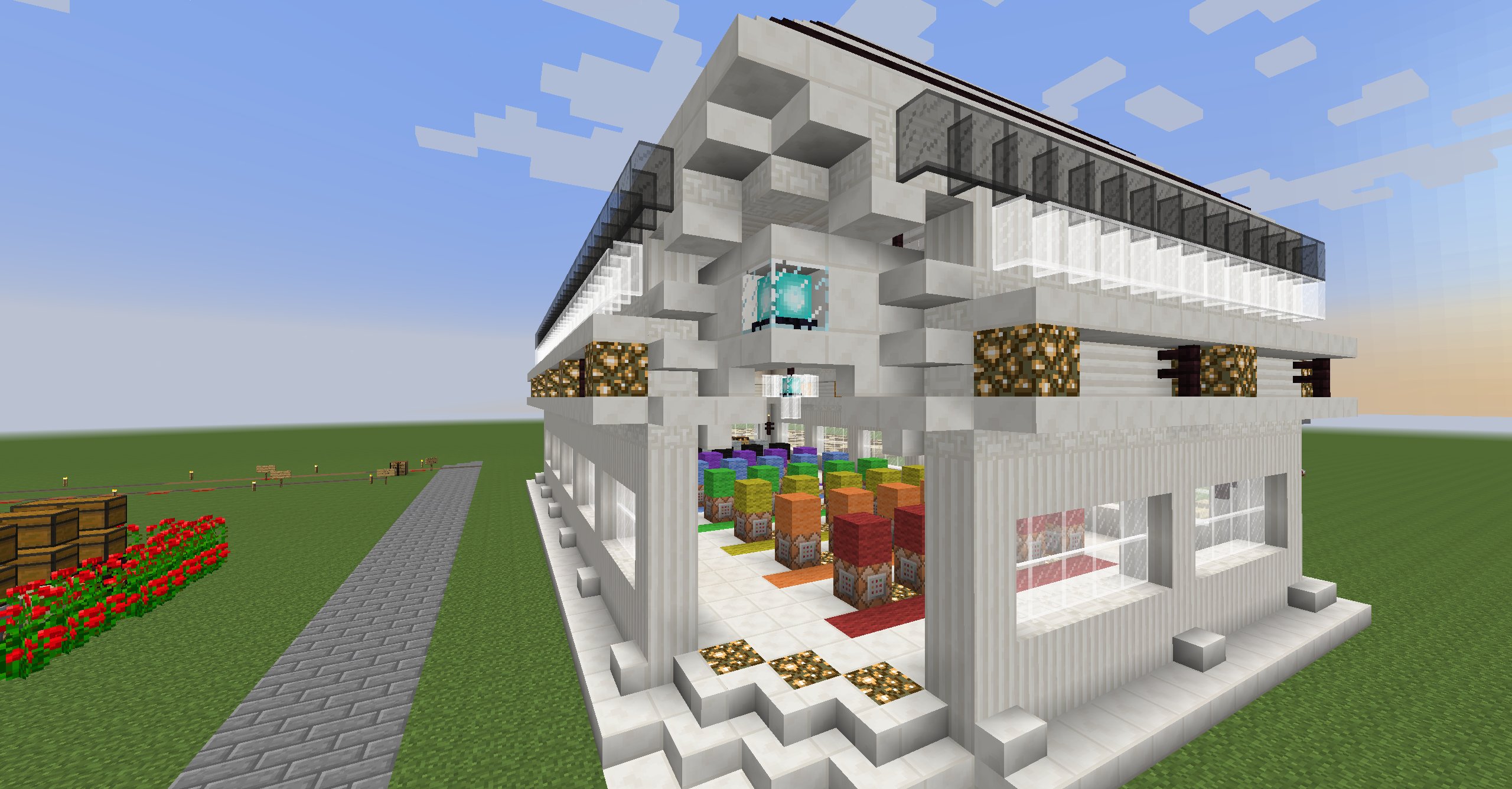 街 建物紹介 フラットの建築物 Minecraft 2ch Pcgame Server Wiki