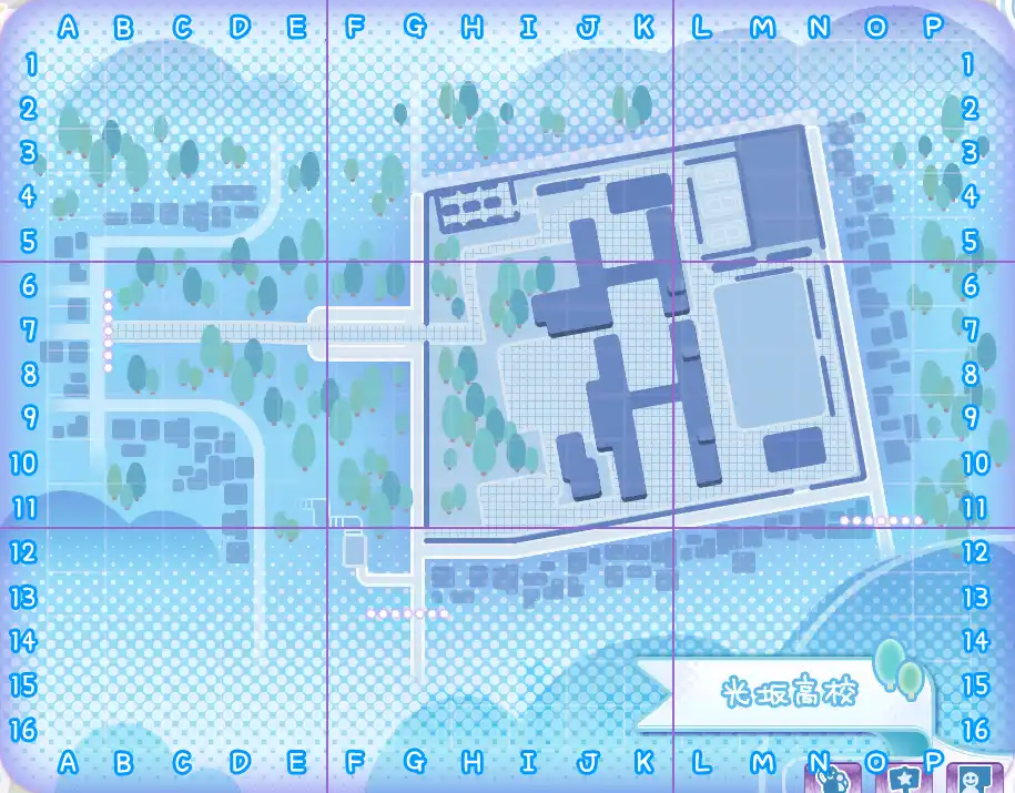 光坂高校の地図