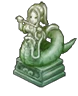 蛇人族の彫像