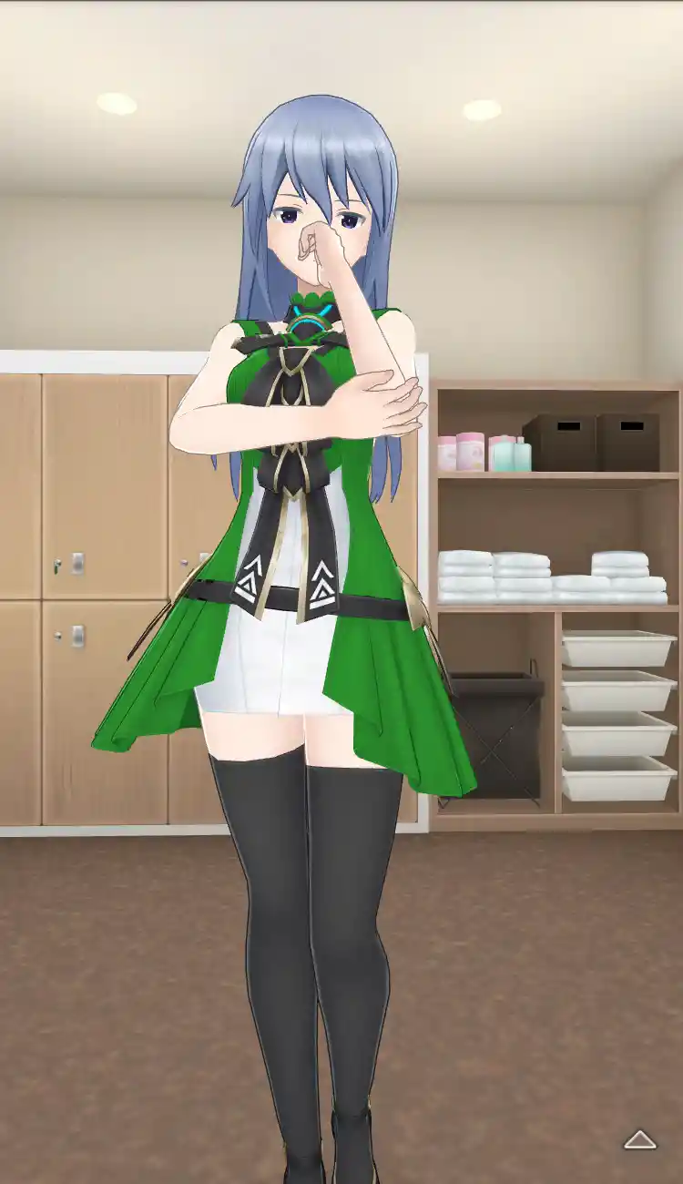 衣装_Vチップ／緑_全身前.jpg
