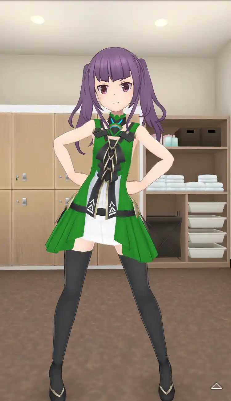 衣装_Vチップ／緑_全身前.jpg