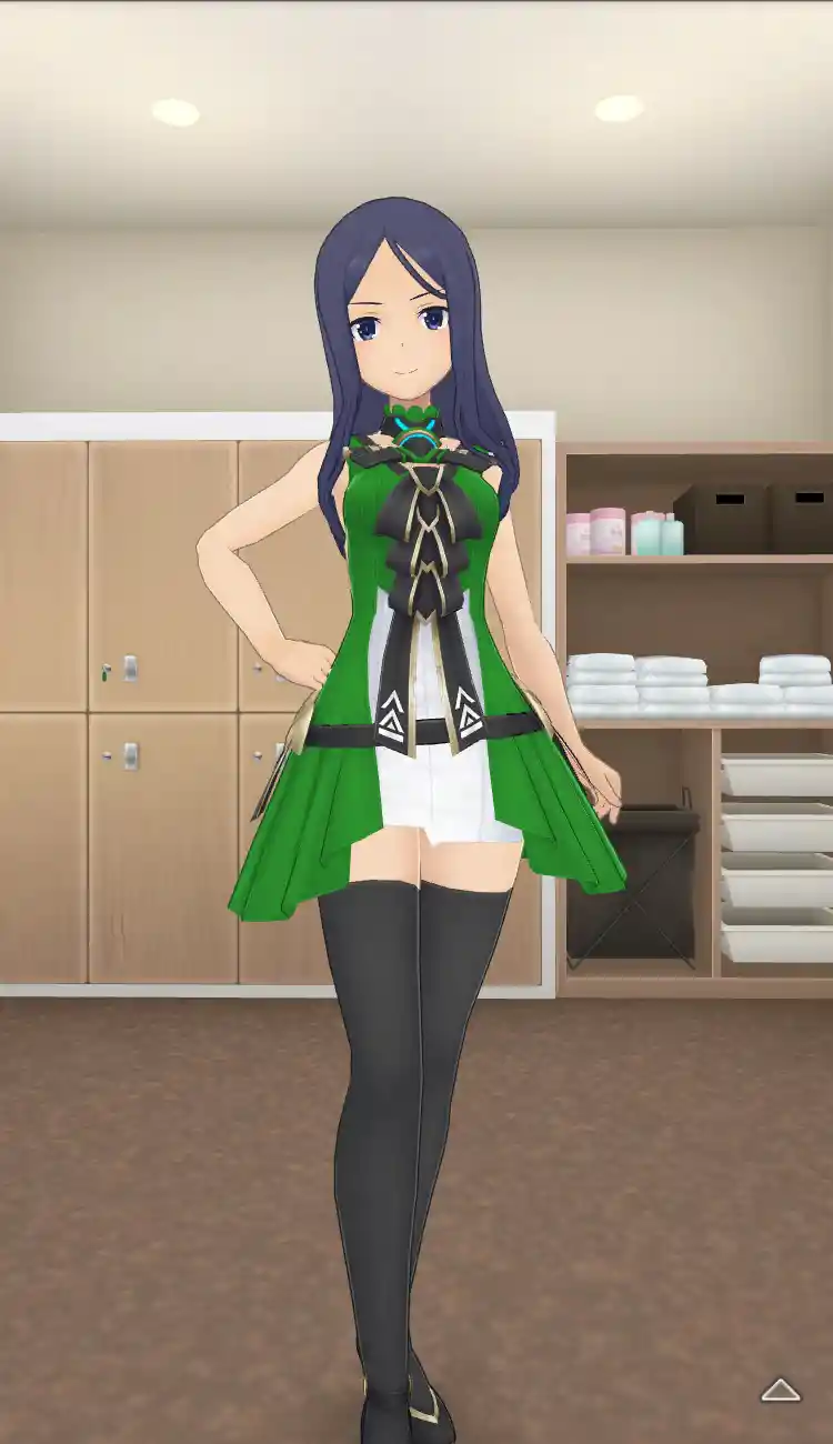 衣装_Vチップ／緑_全身前.jpg