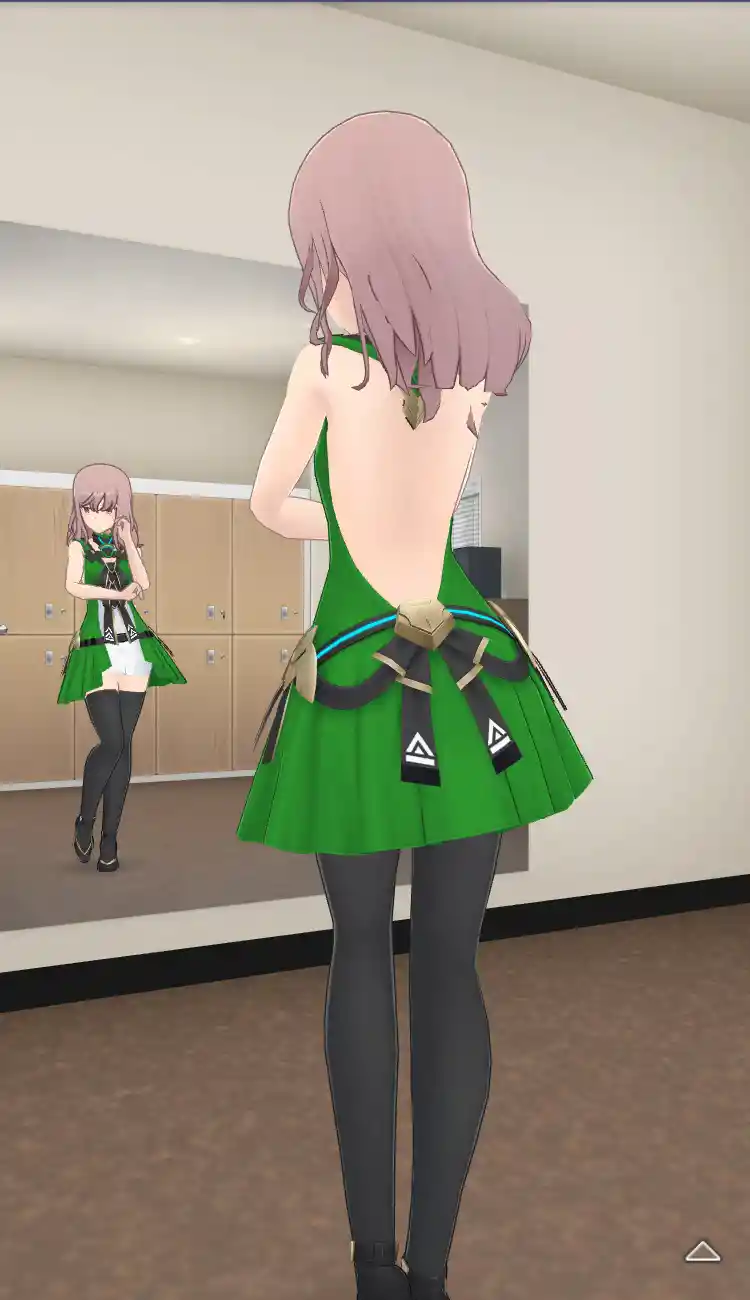衣装_Vチップ／緑_全身後.jpg