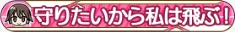 守りたいから私は飛ぶ！