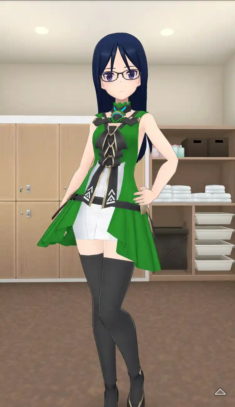 衣装_Vチップ／緑_全身前.jpg