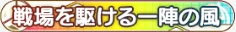 戦場を駆ける一陣の風