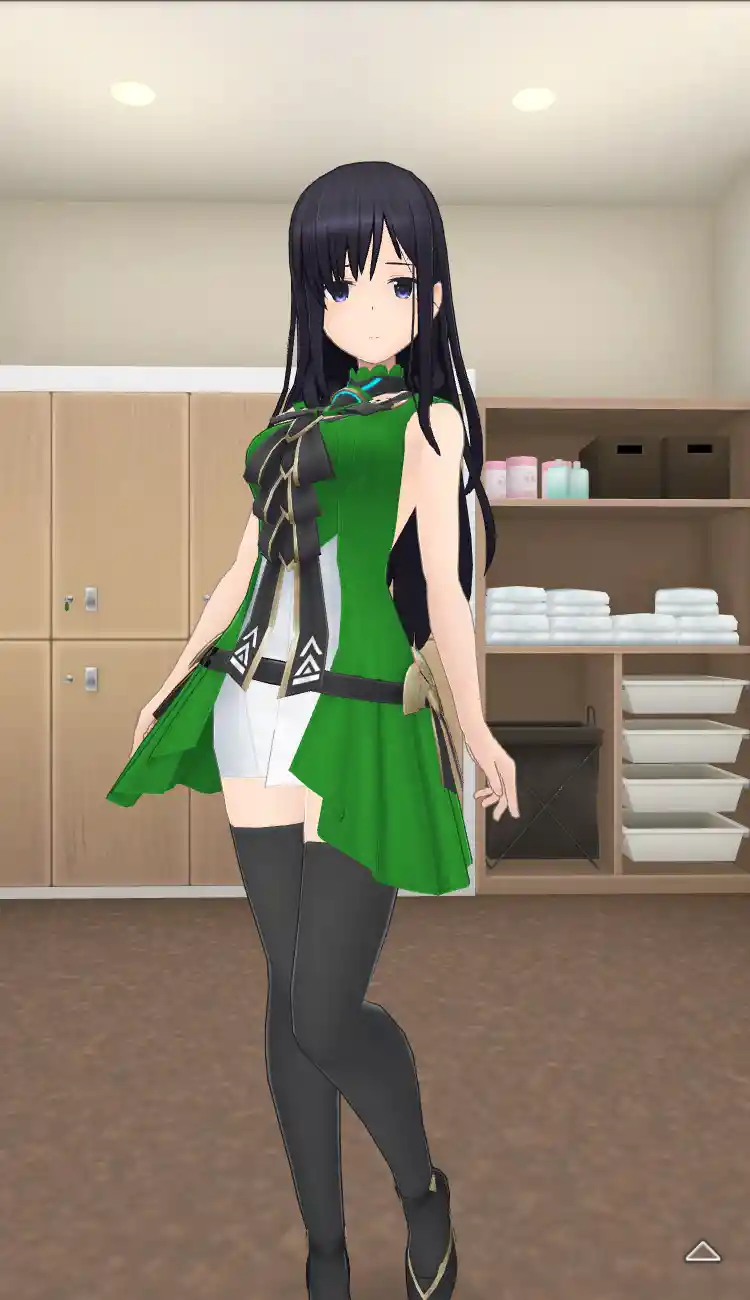 衣装_Vチップ／緑_全身前.jpg