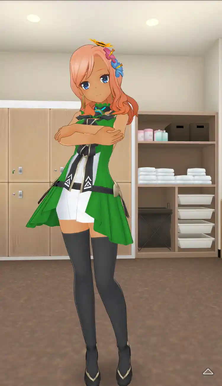 衣装_Vチップ／緑_全身前.jpg