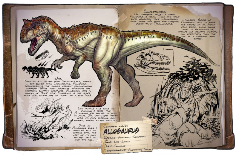 Allosaurus Ark Survival Evolved Wiki