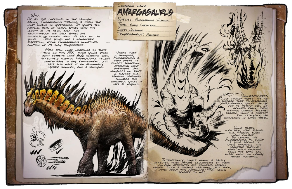 Amargasaurus Ark Survival Evolved Wiki Amargasaurus Ark Survival Evolved Wiki