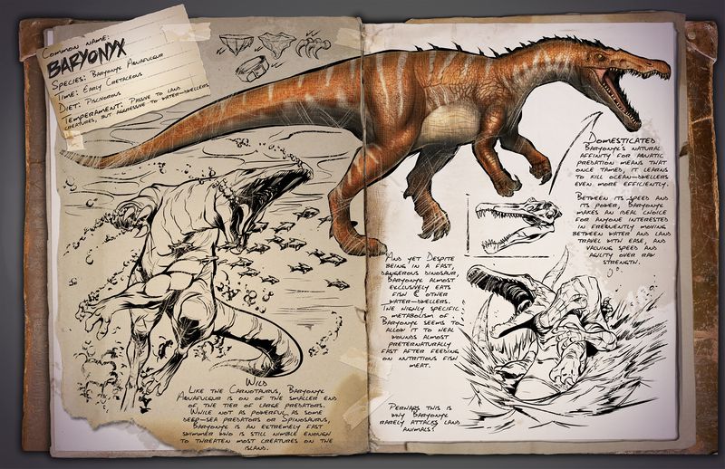 Baryonyx Ark Survival Evolved Wiki