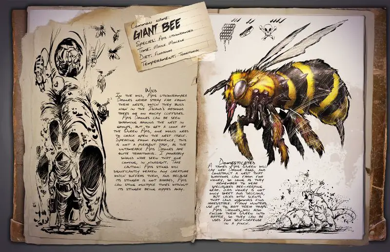 Giant Bee Ark Survival Evolved Wiki Giant Bee Ark Survival Evolved Wiki
