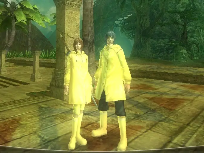 黄色いレインコート
