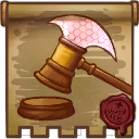 Slap your enemies in the face, with this long arm of the law.