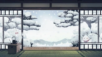 本殿背景絵巻・雪の縁側.png 本殿背景絵巻・雪の縁側.png