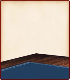 青い絨毯の床